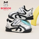 Babudou Children's Shoes Boys Autumn Comfortable Fashion Toddler Shoes Children's Lightweight Soft Sole Functional Shoes 101353176 Silver/Black 26