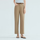 Evely Jiang Xin respalda la nueva ropa de verano 2025 Nuevos pantalones de pierna recta de nueve puntos para mujeres que viajan con pantalones de traje transpirable Ligero de trabajo Versátil Caki M 105-115Jin [Jin equivale a 0.5 kg]