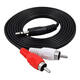 3.5mm one-to-two audio cable 3.5mm dual audio cable 2RCA double-head plug power amplifier computer speaker cable conversion line high-fidelity and cost-effective one-to-two 1.2 meters
