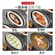Ten Billion Bear 304 stainless steel multi-purpose fish steaming pot oval steamer 6.5L large capacity steaming fish plate household visible pot lid enlarged diameter/large capacity 1 layer-gold handle 39cm