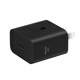 Samsung Cabezal de carga de viaje original Samsung 25W apto para teléfonos y tablets Android carga rápida cargador de aceleración de nitruro de galio Tipo-C negro modelo 2025