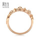 Chow Sang Sang 18K Rose Gold V&A Series Crown Sapphire Color Gold Diamond Ring for Women 90599R18KR 11 Circles