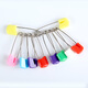 Weici Children's Safety Pin de la maternelle pour enfants Petite et grande épingle de broche U Pin de verrouillage Pin Pin de broche Plastique colorée pas facile pour récupérer de grandes / petites couleurs mixées 10 pièces chacune (20 pièces au total)