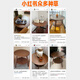 Shanshan wood art coffee table side table small table living room small apartment double-layer small round table bedside storage rack sofa side table