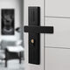 Puerta de dormitorio de Hualeji Localización de la puerta de interior de la puerta universal de madera de la puerta de madera Manija de mango manija de la mano sin modificación A13548 Cobre Carry Body Lock Corés 3 llave 35-50 mm