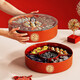 Fruit plate Chinese New Year wedding home candy box living room coffee table dried fruit snack plate high-end melon seeds peanut box Chinese red one-story candy box