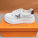 Sipuwang (Sipuwang) Zapatos blancos para mujeres 2025 Nuevo otoño Autumn Breatable Fino grueso Suele liviano Sports y zapatos casuales JX829 Silver 36