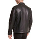 MICHAEL KORSFW23 zipper long-sleeved solid color leather jacket men's black black XL