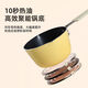 COOKER KING single-person mini lightweight pot for frying fried eggs with hot milk, silicone anti-scalding food pan for gas stoves, cooking sesame oil pouring pot - 12cm*6.8cm 1 inch