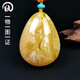 Amber School, one object, one picture, one certificate, beeswax pendant, natural amber necklace, Russian white flower beeswax necklace, pendant, 14.03g, 41*31*18mm