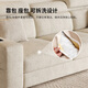 Dudumeijia Multifunktional einstellbares Wohnzimmer 2025 Neues Baumwoll-Leinensofa Kleine Wohnung Demontage und Waschleistung Chenille Sofa 116#