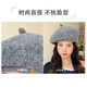 Snowy Manbere Hat Women's Autumn and Winter Versatile Warm and Showy Small Octagonal Hat British Retro Newsboy Painter Hat