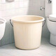 Household solid color laundry thickened water storage bucket student plastic bucket set dormitory bath universal simple storage bucket green BW2055 youth basin