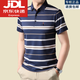 Biyinlefen Summer New Men Casual контрастная полосатая полосатая лацкальная лацкальная рубашка с короткими рукавами.