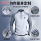 KELME Karl quick-drying long-sleeved men's half-zip training clothes running tops sports t-shirts spring cycling fitness clothes V07 white body light blue sleeves-249 label 2XL recommended weight 140-160Jin Jin equals 0.5 kg