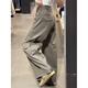 Du Xiaoxian American retro bias cut scimitar overalls men's spring and autumn trendy brand handsome pants multi-pocket straight trousers coffee color XL recommended 120-140Jin Jin equals 0.5 kg