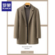 Romon double-sided woolen coat men's mid-length Korean style high-end suit woolen coat autumn and winter thickened wind clothes black S (110Jin Jin is equal to 0.5 kg or less)