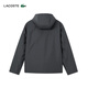 LACOSTE French Crocodile Men's 25 Autumn New Simple Thick Hooded Cotton Jacket | BH2552 050/Dark Gray S 46