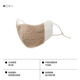 Jiao Nei Basic 302Go Women's Polar Fleece Warm Mask Skin Friendly Antibacterial Face Revealing Small Mask New Facekini Birch