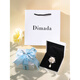SNQP golden cherry blossom brooch corsage brooch women's accessories Korean style simple white gift box