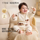 October Crystal Sunshine Baby Clothes Baby Parent-Child Half Velvet Jumpsuit Autumn and Winter Plus Velvet Warm Romper Rabbit Velvet Suitable for single wear 15-22 degrees / layered 0-15 degrees 80 baby style