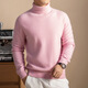 Wirpta high-end brand young men's sweater autumn and winter new fashion casual high collar solid color brushed loose long-sleeved knitted apricot (ready in stock) M 165 (suitable for 90-110 Jin Jin equals 0.5 kg)