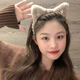 Ear headband cat ear female Internet celebrity 2025 new autumn and winter hairpin headband versatile outing face wash hair accessory 9# leopard print fur ears