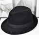 MANQIMEIYA sombrero sombrero de otoño e invierno para hombre sombrero de lana cálido para mediana edad y ancianos sombrero de jazz sombrero de caballero anciano de invierno gris oscuro tamaño mediano 56-58 circunferencia de la cabeza