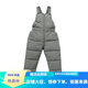 Warm winter duck new children's down cotton pants autumn and winter thickened boys and girls children's clothing winter clothing baby Korean overalls cotton pants bean green 100 cm