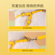 Dog leash autumn and winter vest type warm small puppy bichon harness cat and dog chain dog walking leash yellow rabbit (wool grain) XL (recommended weight 15-25Jin Jin equals 0.5 kg)