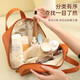 Premium Portable Cosmetic Bag for Women 2025 New Portable Large Capacity Cosmetic Brush Storage Bag Travel Toiletries Bag Beige Increased Capacity No Specifications