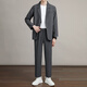 Zhenweis Высококачественные брюки для блейзеров. Костюма Blazer Blazer Sust Spring и осенняя свободная драпировка мода Красивая костюм Черный костюм L [Рекомендуется 125-140JIN [Джин равняется 0,5 кг]]]
