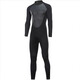 MPPMCK wetsuit 3mm 5mm long-sleeved warm men's one-piece sun protection waterproof female snorkeling suit surfing cold protection swimming and wetness classic one-piece black S 80-95Jin Jin equals 0.5 kg