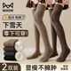 Catman Thick Warm Over-the-Knee Socks for Women in Autumn and Winter with Velvet and Thickened Knee Socks Covers Stockings Winter Thigh Socks Extended - 1 Pair White / About 70cm after Stretching One Size Thick Velvet Warm Over-the-Knee Socks