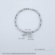 Beijing Gold Trading Center Co., Ltd. platinum bracelet for women pt950 two generations of joyful Di beads platinum bracelet birthday and Valentine's Day gift for girlfriend and wife, about 8.22g