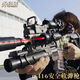 Bonas Assault Rifle Electric Burst M416 Manual Soft Bullet Children's Toy Submachine Gun Delta Chicken Game Same Style Side Pull Single Shot Rifle Pure Black Standard 10 Soft Bullets