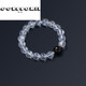 Pair with Sri Lanka 7A collection grade moonstone bracelet obsidian bracelet couple jewelry beads 12mm