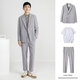 New autumn Korean style loose casual suit suit for men, handsome and versatile small suit, trendy suit suit for men, gray green L