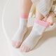 Yalu Girls Socks Girls Summer Thin Socks Студент Студент детские кожи для дышащих детских средних носков 5 пакет пары