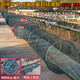 Earth net fish pot folding shrimp pot large ground net cage big eye small eye lobster crab pot knotted fishing net 12 meters 19 sections 50-40 enlarged frame 4 mm eye