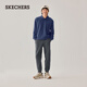 斯凯奇（Skechers）新年礼物男装2025新品冬季加绒保暖裤子运动卫裤休闲长裤L325M105