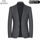 Gioia Italian light luxury trendy brand wool suit for men autumn and winter new style business casual suit jacket for young and middle-aged men 2835-light gray no-iron anti-wrinkle L 175/92A recommended 120-140Jin Jin equals 0.5 kg