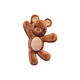 Tang Funi's cute waving bear side clip, exquisite and compact flocked hair clip, side hair duck bill clip, one-word hair clip, one flocked bear hair clip