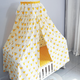 Bed curtain, crib, mosquito net, baby tent, insect-proof blackout curtain, bed curtain to block air-conditioning wind, pure cotton curtain bedding, gray star double-layer mosquito net + clip-on bracket