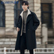 ROMON woolen coat men's mid-length British style high-end business fake two-piece woolen windbreaker jacket apricot XL