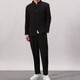 GOKU men's tunic suit Chinese style Tang suit men's suit suit teenagers Chinese style stand collar black jacket national trend tunic suit + black trousers 2XL recommended 135-150Jin Jin equals 0.5 kg
