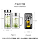 Fuguang 320ML+320ML double-layer multi-purpose tea cup heat-resistant glass cup with handle water cup (2 pieces)