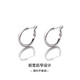 Kaximu S999 sterling silver earrings, earrings for women, 2025 new style hoop earrings, high-end all-match earrings, silver earrings, S999 silver needles, Zhang Ruonan's same style earrings, gift box