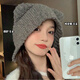 Cute bear hat for women in winter Korean version ins warm gray ear protection hat autumn and winter knitted woolen hat large head circumference bear ear long rope-lucky red Favorite + Add to Cart =++ Priority Shipping