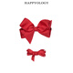 Happyology British children's hair clips set of two cute hair accessories little girl headdress ribbon bow